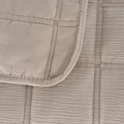 Colcha Bege 180 x 260 x 1 cm - Image 2
