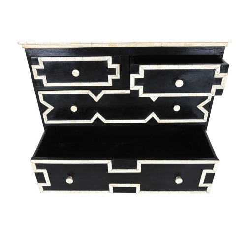 Cómoda Preto 111 x 51 x 99 cm - Image 3