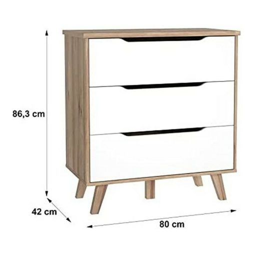 Cómoda Vankka Madeira Eik (80 x 42 x 86,3 cm) - Image 4