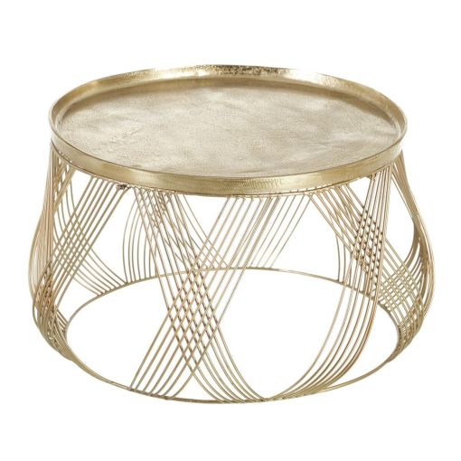 Conjunto de 2 mesas Dourado 56 x 56 x 37 cm (2 Unidades) - Image 3