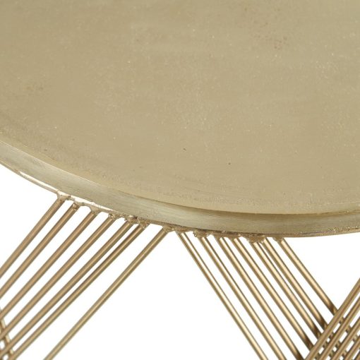 Conjunto de 2 mesas Dourado 56 x 56 x 37 cm (2 Unidades) - Image 6