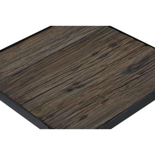 Conjunto de 2 mesas Preto Natural 38 x 38 x 75 cm - Image 2