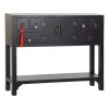 Consola Abeto Preto 95 x 24 x 79 cm Madeira MDF