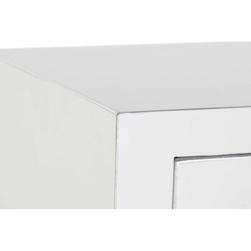 Consola Branco Prata Abeto Madeira MDF (95 x 24 x 79 cm) - Image 3