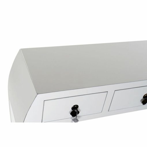 Consola Branco Prata Abeto Madeira MDF (96 x 26 x 80 cm) - Image 2