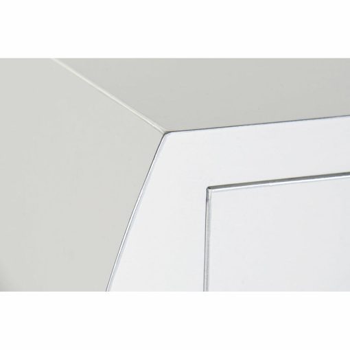Consola Branco Prata Abeto Madeira MDF (96 x 26 x 80 cm) - Image 3