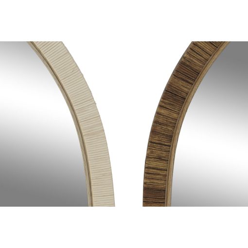 Espelho de parede Castanho Bege Natural Marfim Scandi 55 X 2 X 75 cm (4 Unidades) - Image 2