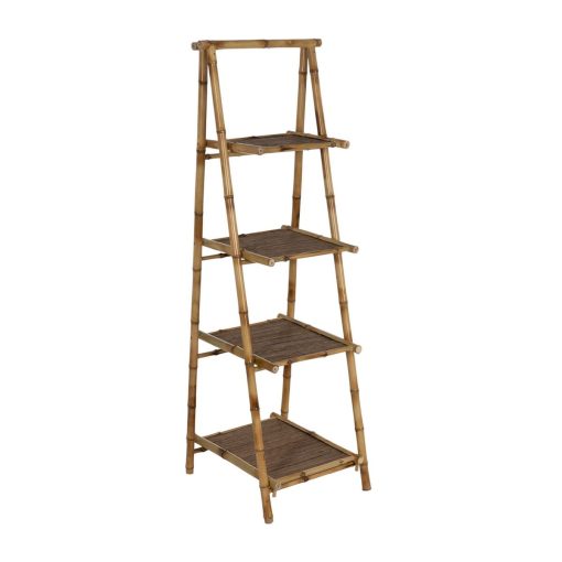 Estantes Bege Bambu 48 x 50 x 152 cm