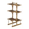 Estantes Bege Bambu 57 x 32 x 100 cm