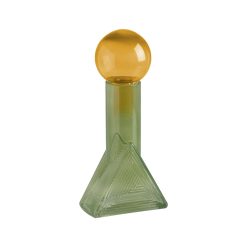 Figura Decorativa Amarelo Verde Garrafa 16