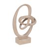 Figura Decorativa Bege Abstrato 29 x 13