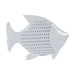 Figura Decorativa Branco Peixe