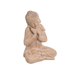 Figura Decorativa Natural Buda 25 x 19 x 36 cm