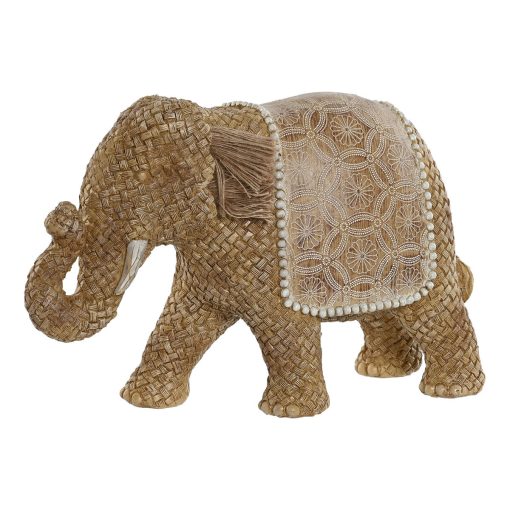 Figura Decorativa Natural Elefante 32 x 12 x 21 cm
