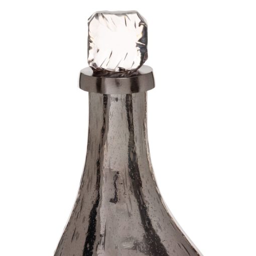 Garrafa Prateado Alumínio Cristal 15 x 13 x 54 cm Decorativa - Image 3