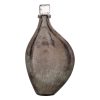 Garrafa Prateado Alumínio Cristal 23 x 9 x 43 cm Decorativa