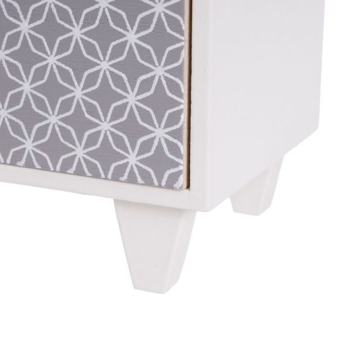 Guarda-Joias LEAVES Branco Cinzento Natural Madeira MDF 17 x 11 x 31 cm - Image 5