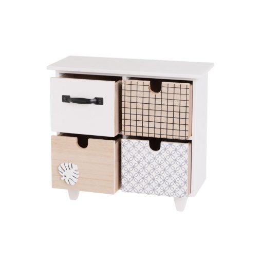 Guarda-Joias LEAVES Branco Cinzento Natural Madeira MDF 26 x 11 x 24 cm - Image 6