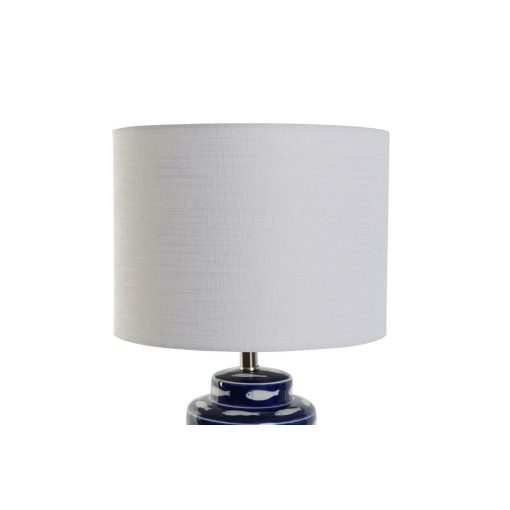 Lâmpada de mesa Azul Branco Cerâmica 50 W 220 V 28 x 28 x 49 cm (2 Unidades) - Image 2