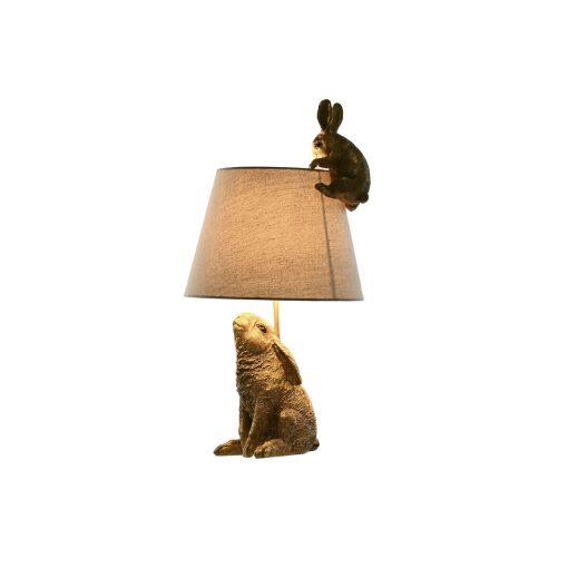 Lâmpada de mesa Bege Dourado Resina 50 W 220 V 30 x 30 x 58 cm - Image 6