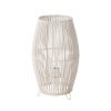 Lâmpada de mesa Branco Metal Bambu 40 W 220-240 V 17 x 17 x 29 cm