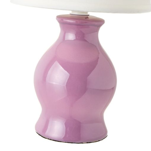 Lâmpada de mesa Branco Roxo 40 W 220-240 V 15 x 15 x 26 cm - Image 2