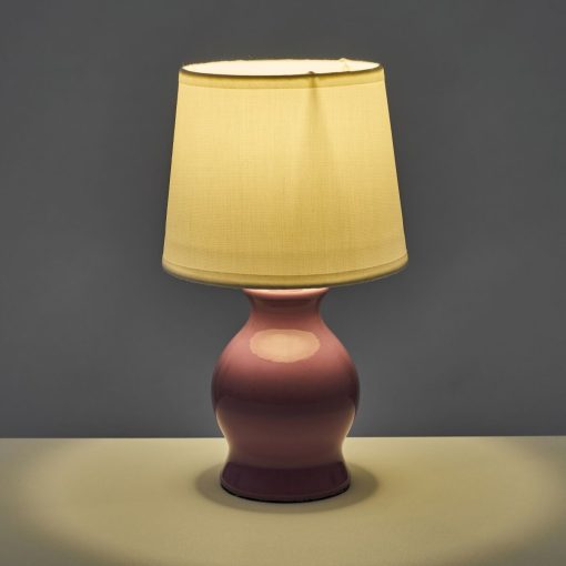 Lâmpada de mesa Branco Roxo 40 W 220-240 V 15 x 15 x 26 cm - Image 4