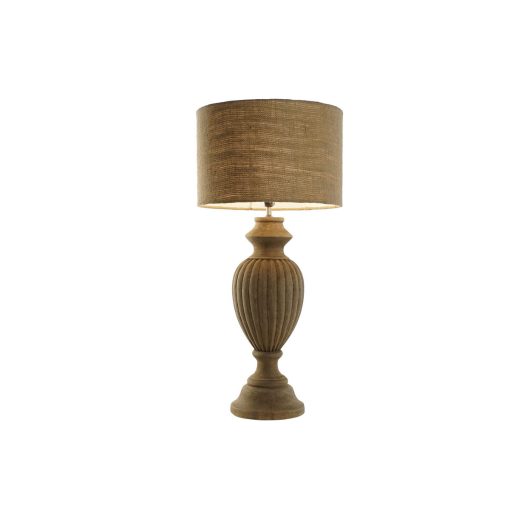Lâmpada de mesa Natural Juta Madeira 50 W 220 V 44 X 44 X 91 cm - Image 5