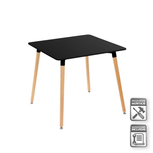 Mesa Preto Natural 80 x 80 x 75 cm - Image 2