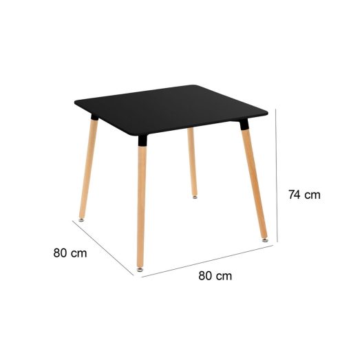 Mesa Preto Natural 80 x 80 x 75 cm - Image 6