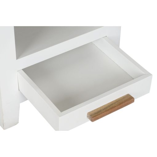 Mesa de Cabeceira Branco Castanho Acácia Madeira de mangueira 45 x 40 x 60 cm - Image 3