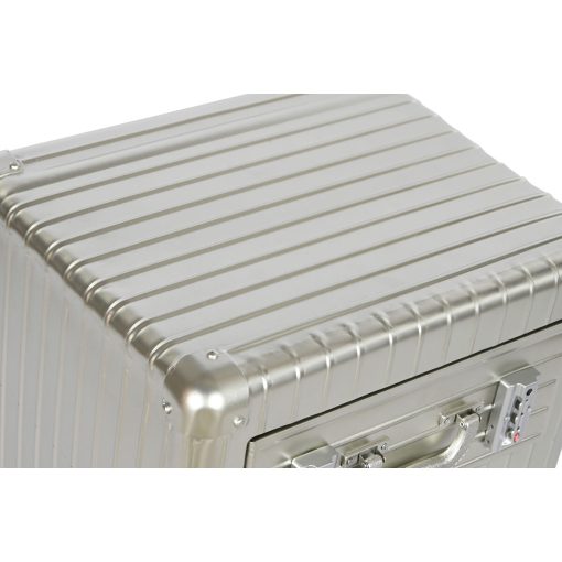 Mesa de Cabeceira Prateado Metal Madeira MDF 46 x 39 x 63 cm - Image 2