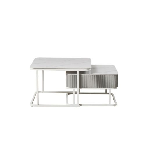 Mesa de Centro Branco 70 x 70 x 45 cm - Image 3