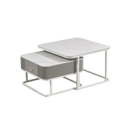 Mesa de Centro Branco 70 x 70 x 45 cm - Image 4