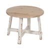 Mesa de Centro Branco Natural 60 x 60 x 45 cm