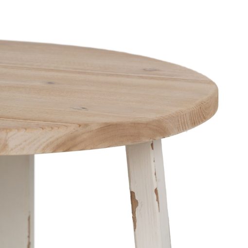 Mesa de Centro Branco Natural 60 x 60 x 45 cm - Image 5