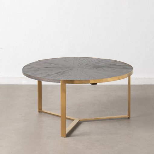 Mesa de Centro Dourado Catanho escuro 90 x 90 x 45 cm - Image 2