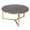 Mesa de Centro Dourado Catanho escuro 90 x 90 x 45 cm