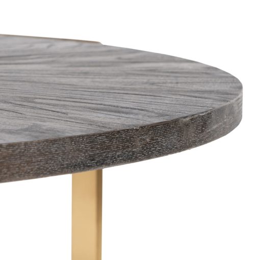 Mesa de Centro Dourado Catanho escuro 90 x 90 x 45 cm - Image 4