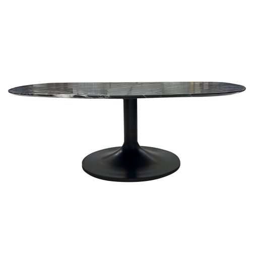 Mesa de Centro Metal Mármore (120 x 70 x 39 cm)