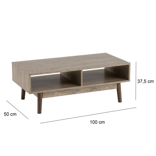 Mesa de Centro Natural 100 x 50 x 37,5 cm - Image 5