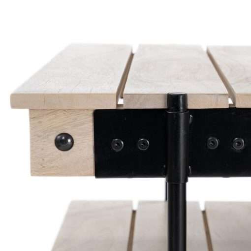 Mesa de Centro Preto Natural 130 x 64 x 48 cm - Image 6