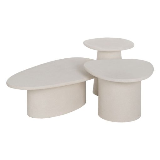Mesa de Centro WILMA Branco Madeira MDF 57 x 57 x 40 cm - Image 3