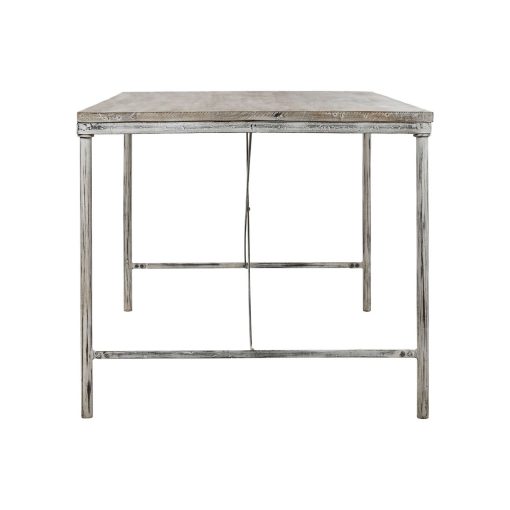 Mesa de Jantar Branco Ferro Madeira de mangueira 160 X 90 X 80 cm - Image 3