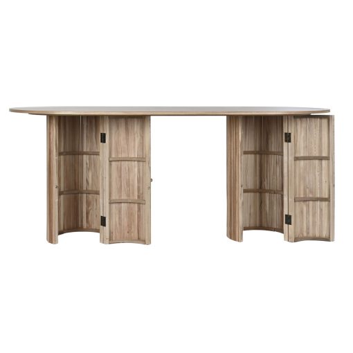 Mesa de Jantar Natural Madeira de paulónia Madeira MDF 180 x 90 x 75 cm - Image 4