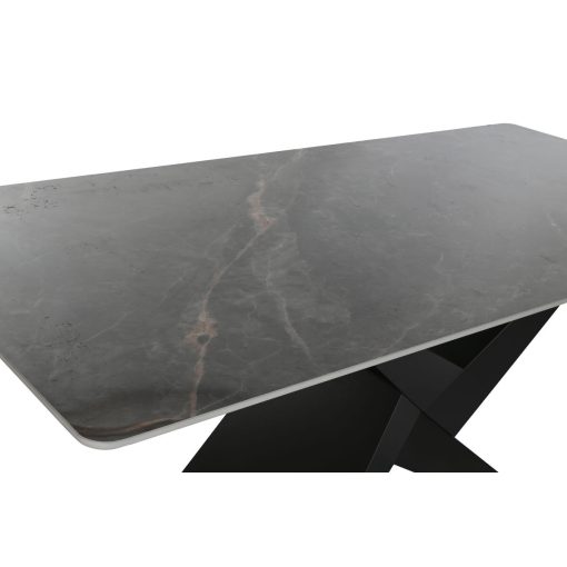 Mesa de Jantar Preto Metal Cerâmica 180 x 90 x 75 cm - Image 2