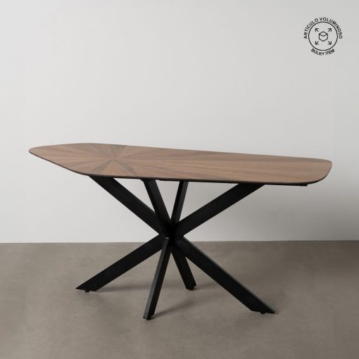 Mesa de Jantar Preto Natural Ferro 178 x 80 x 77 cm - Image 2
