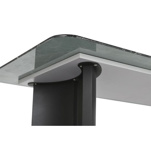 Mesa de Jantar Preto Verde Metal Vidro temperado 200 x 100 x 76 cm - Image 5