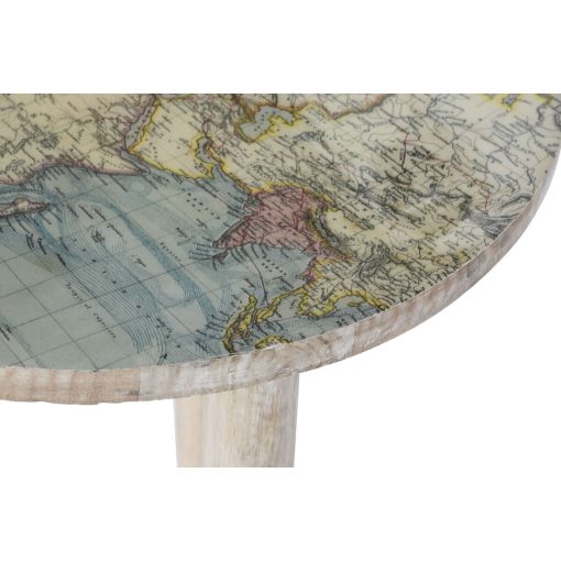 Mesa de apoio Branco Marrom claro Madeira de mangueira 40 x 40 x 47,5 cm (2 Unidades) - Image 3