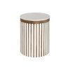 Mesa de apoio Branco Natural 41 x 41 x 52 cm